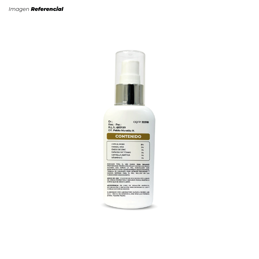 DUAL BALANCE FOTOPROTECTOR SOLAR TOQUE SECO PARA PIEL MIXTA A GRASA DE 60 ML - 2