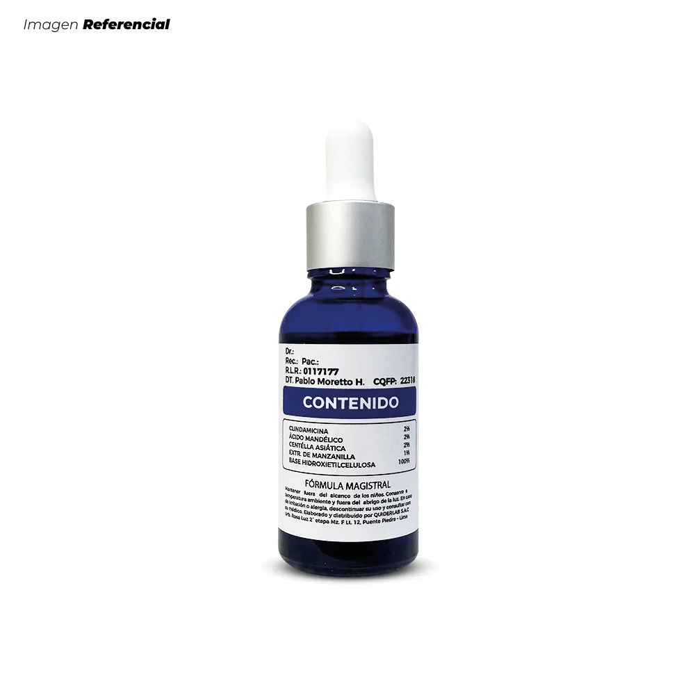 SÉRUM ANTI ACNÉ CLINDAXIN FORTE UN POTENTE ANTIBACTERIANO DE 30 ML. - 2