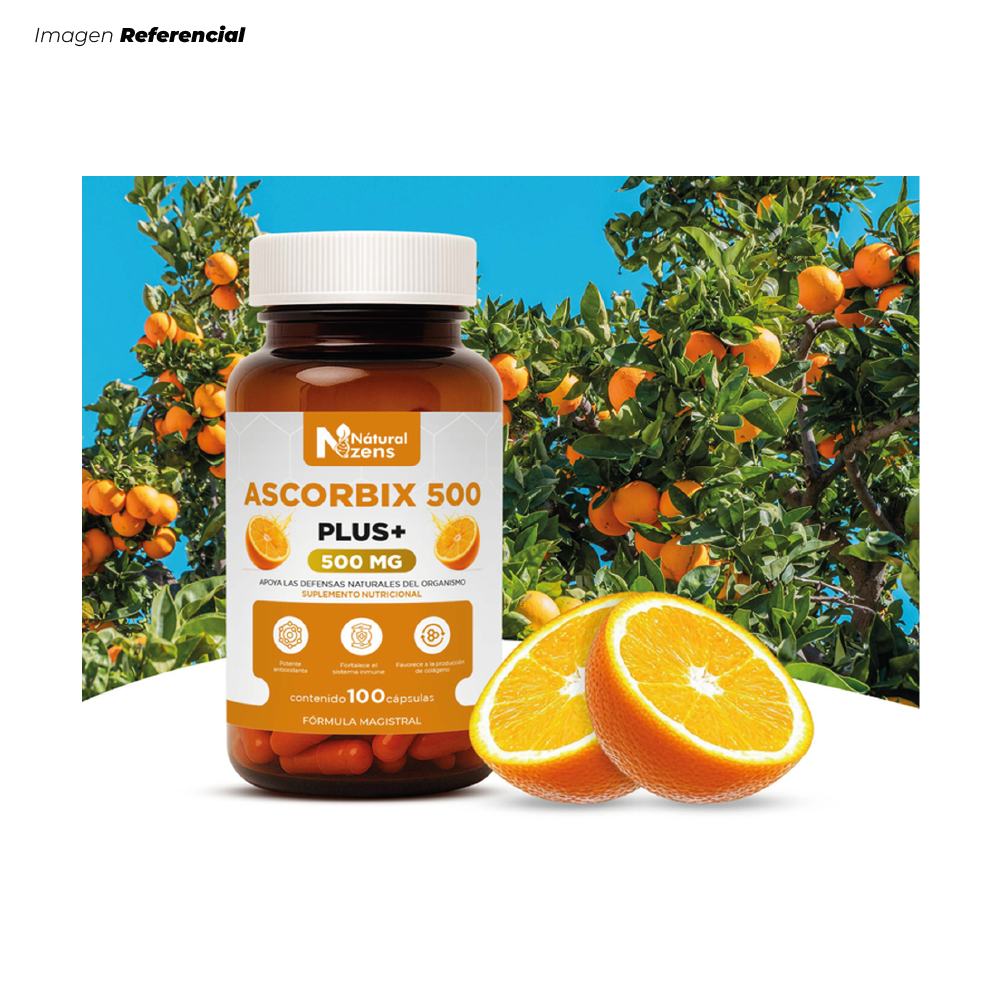 ASCORBIX DE 500 FÓRMULA ANTIOXIDANTE 500 MG 100 CÁPSULAS - 2