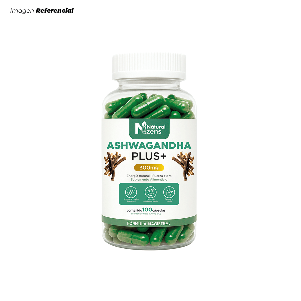 ASHWAGANDHA PLUS + ENERGÍA Y BIENESTAR MENTAL 100 CÁPSULAS - 1