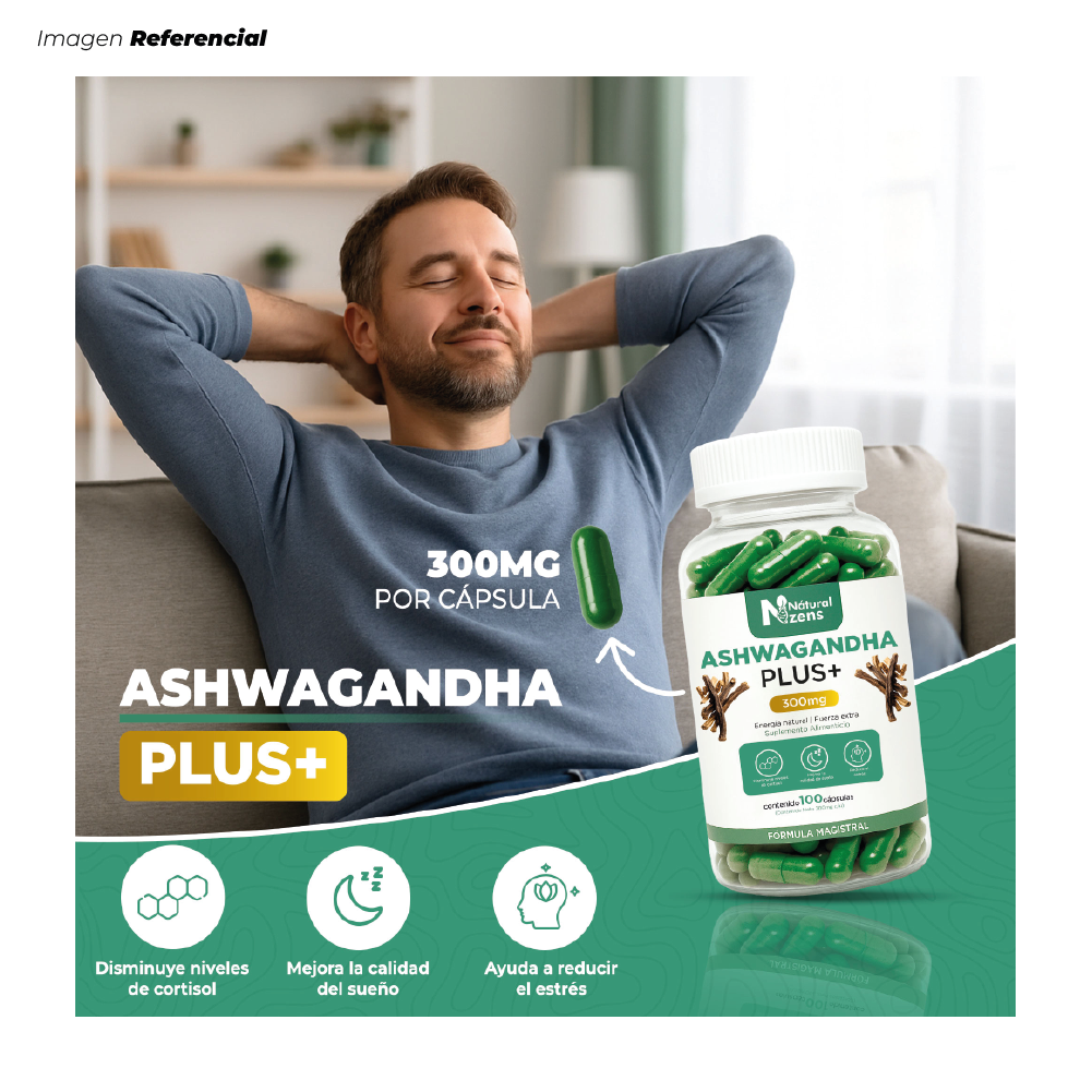 ASHWAGANDHA PLUS + ENERGÍA Y BIENESTAR MENTAL 100 CÁPSULAS - 2