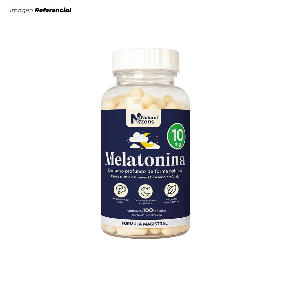 MELATONINA 10MG PLUS SUEÑO PROFUNDO DE FORMA NATURAL 100 CÁPSULAS - 1
