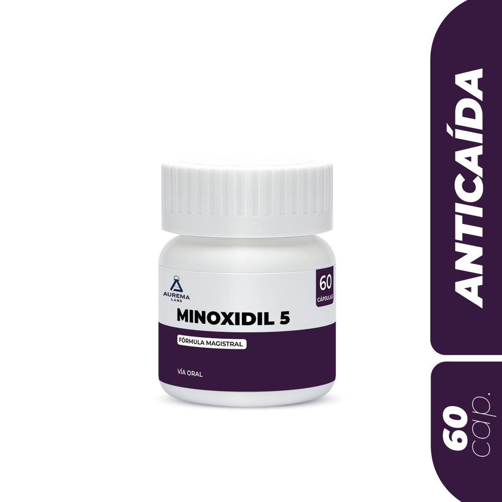 MINOXIDIL 5 PRESENTACIÓN VÍA ORAL CON 60 CAPSULAS PARA EL CABELLO - 1
