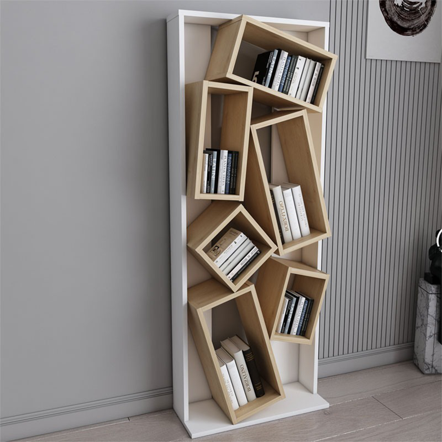 LIBRERO DIBA MUEBLES CIRINO MULTICOLOR - 2