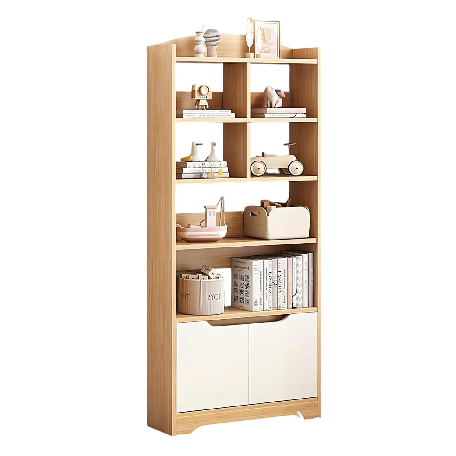 LIBRERO DIBA MUEBLES SPENCY MULTICOLOR MODERNO - 1
