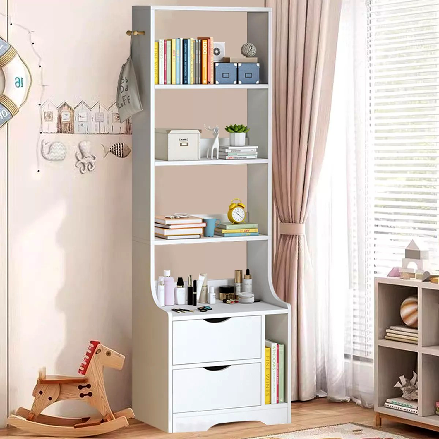 VELADOR MODERNO CON ESTANTE RUNBY - DIBA MUEBLES - 2