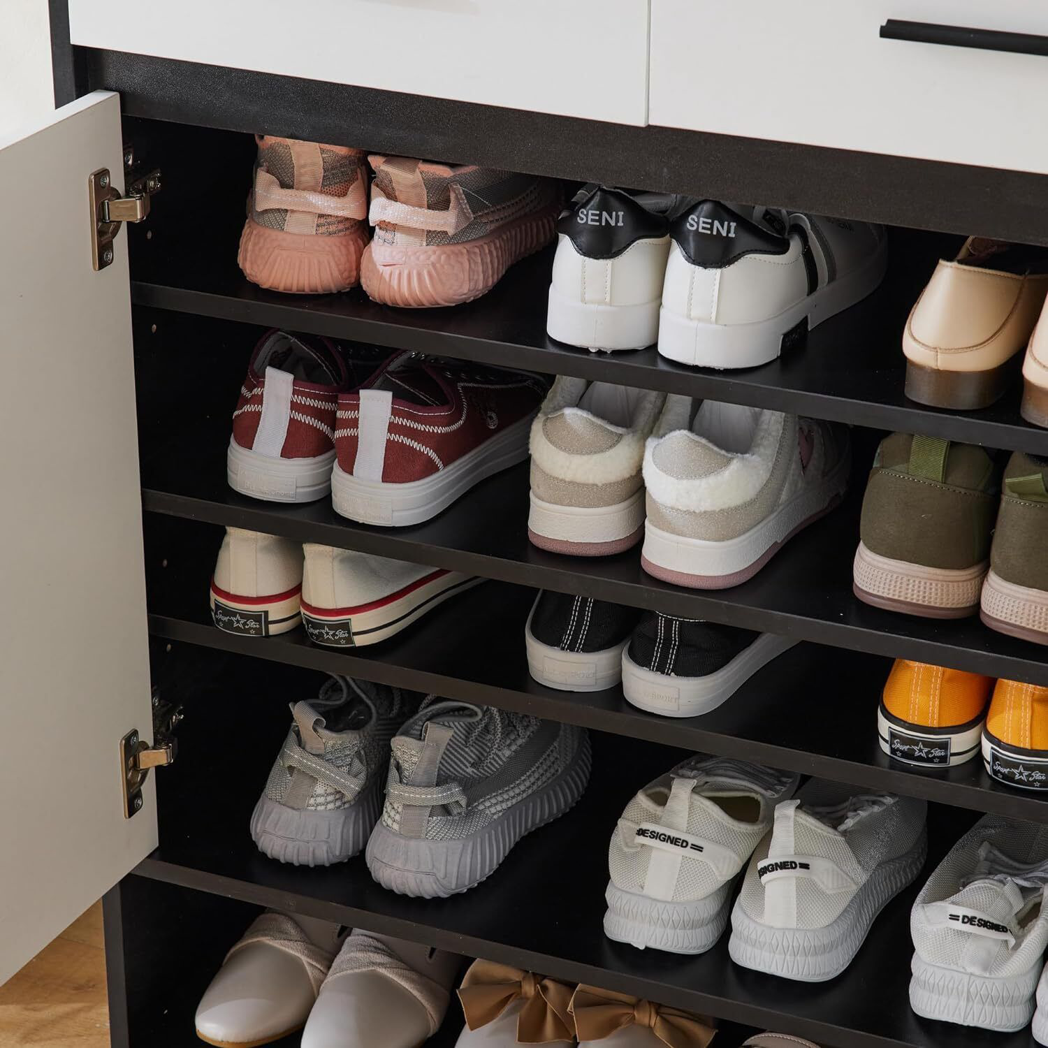 MUEBLE RECIBIDOR ZAPATERA CON PERCHERO MAGGIE - DIBA MUEBLES - 3