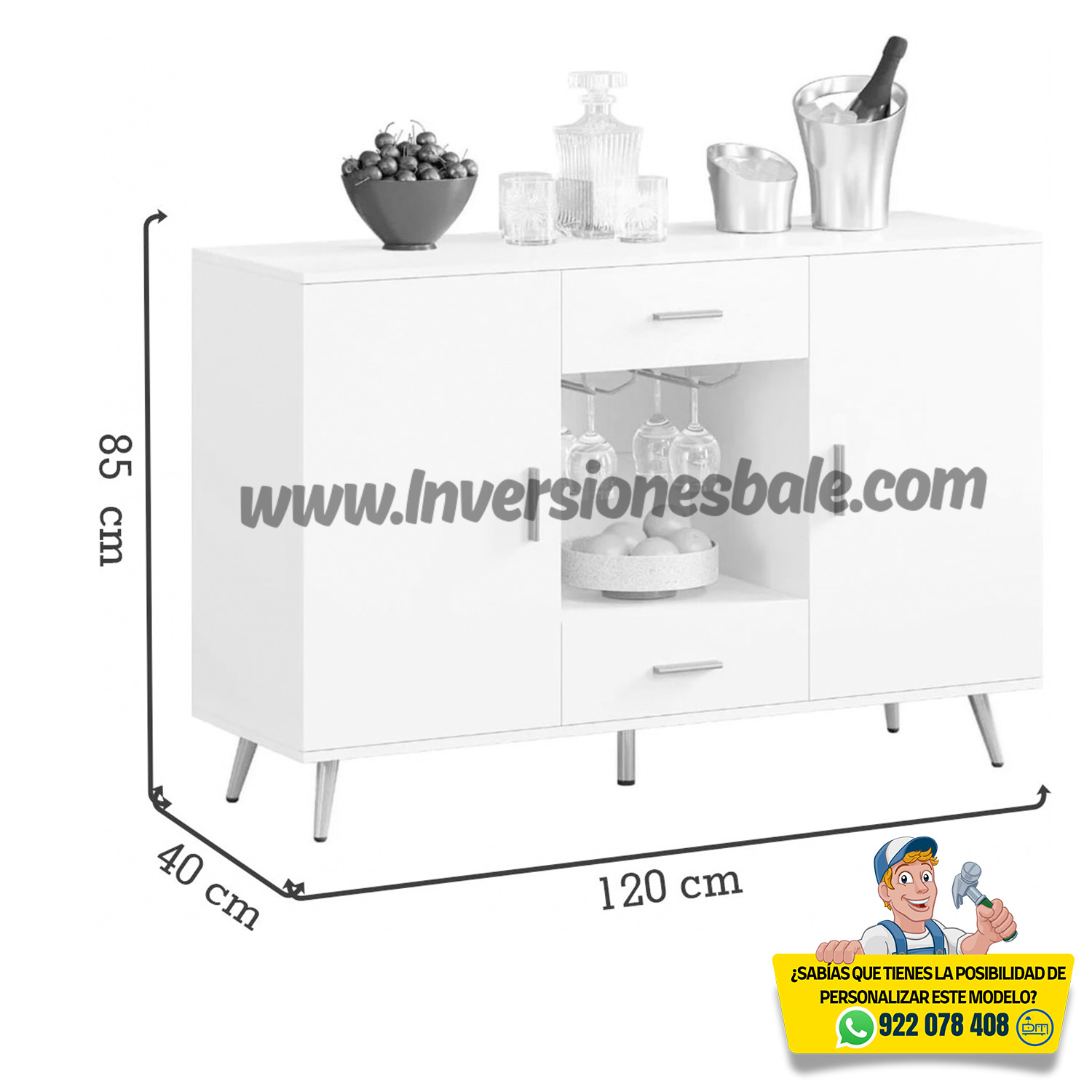 APARADOR MODERNO PARA SALA VULCAN - DIBA MUEBLES - 5