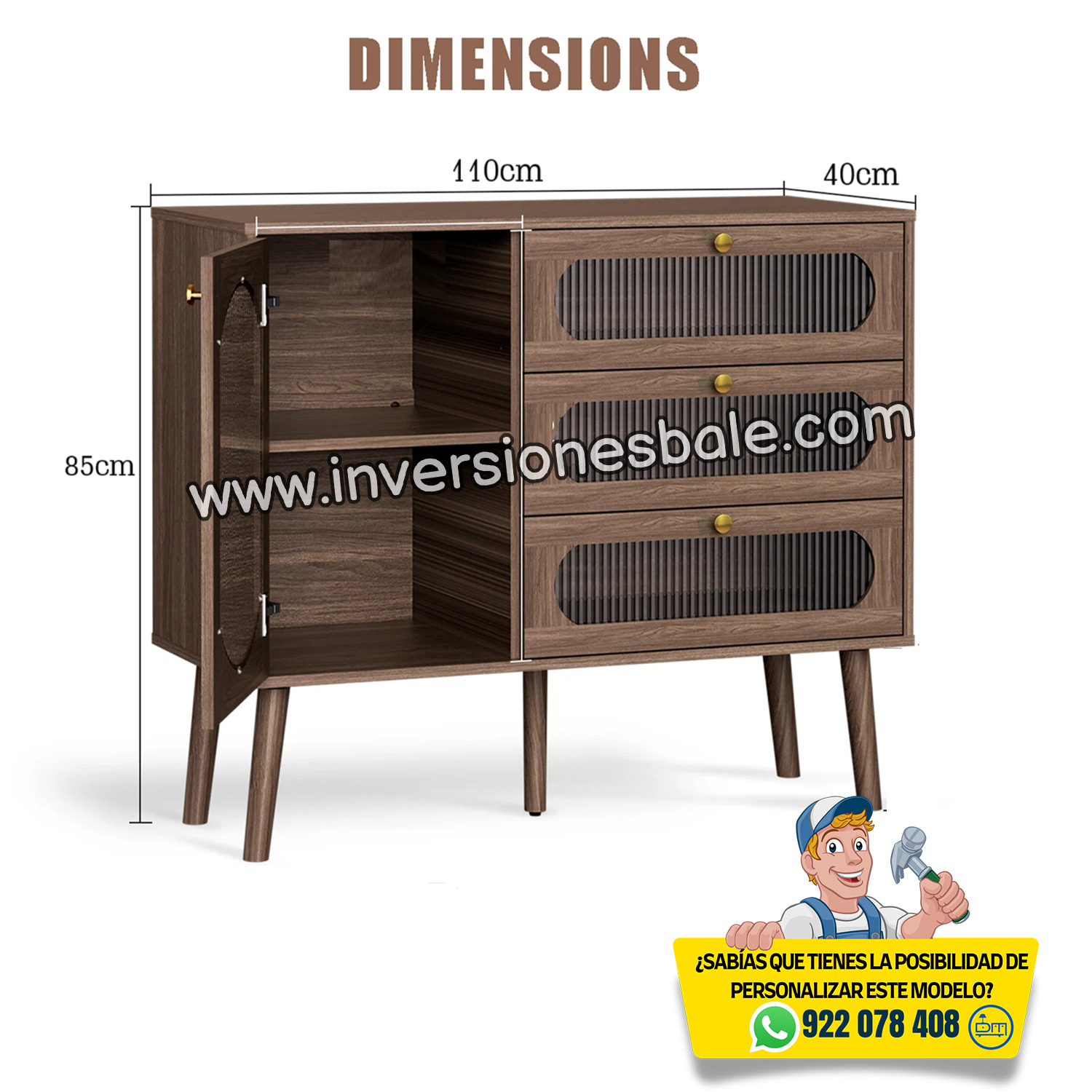 MUEBLE APARADOR NALA - DIBA MUEBLES - 4