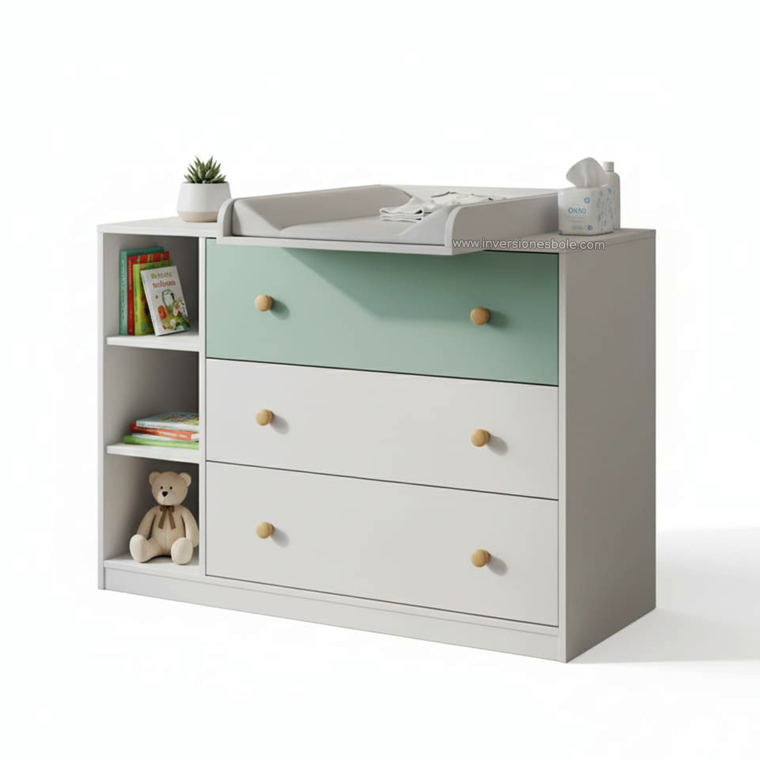COMODA CAMBIADOR BEBE COSMA - DIBA MUEBLES - 1