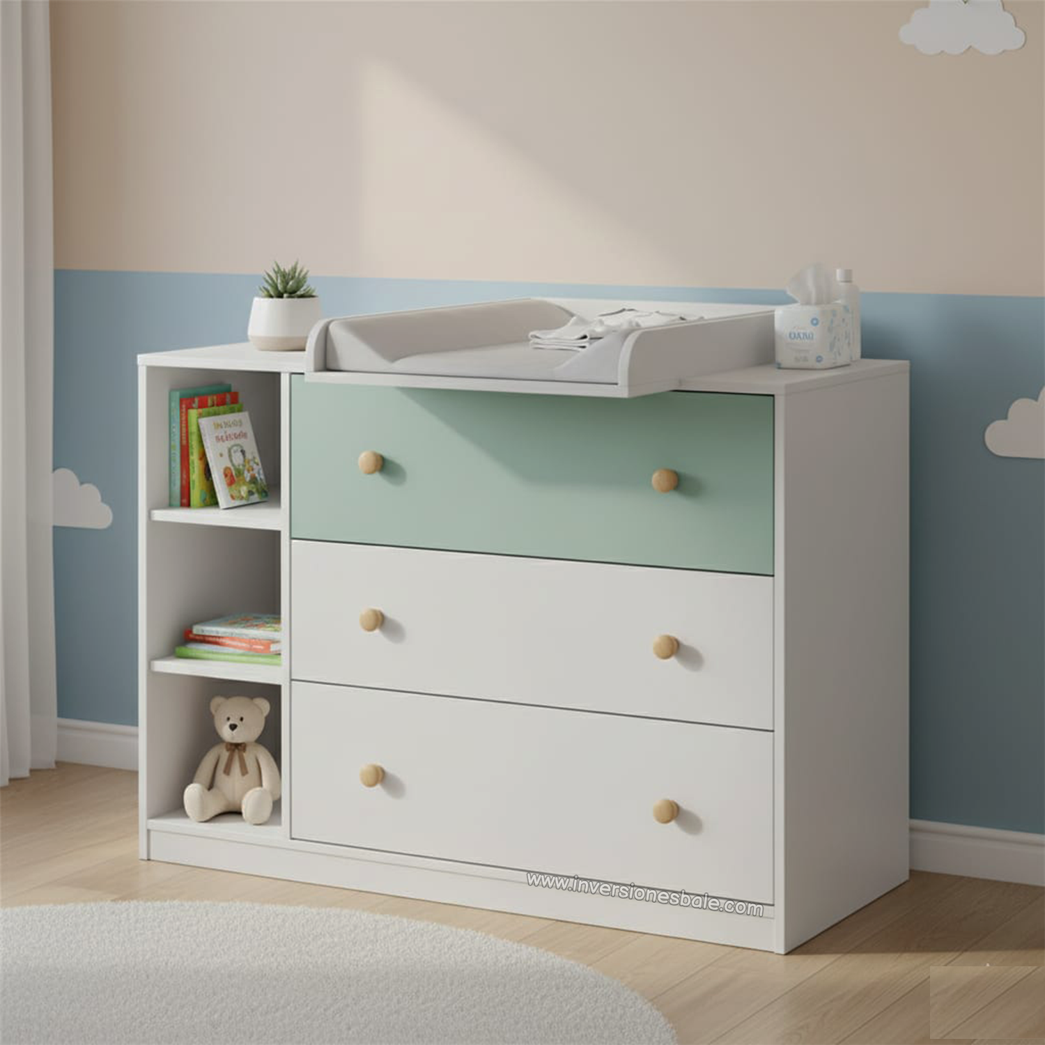 COMODA CAMBIADOR BEBE COSMA - DIBA MUEBLES - 2
