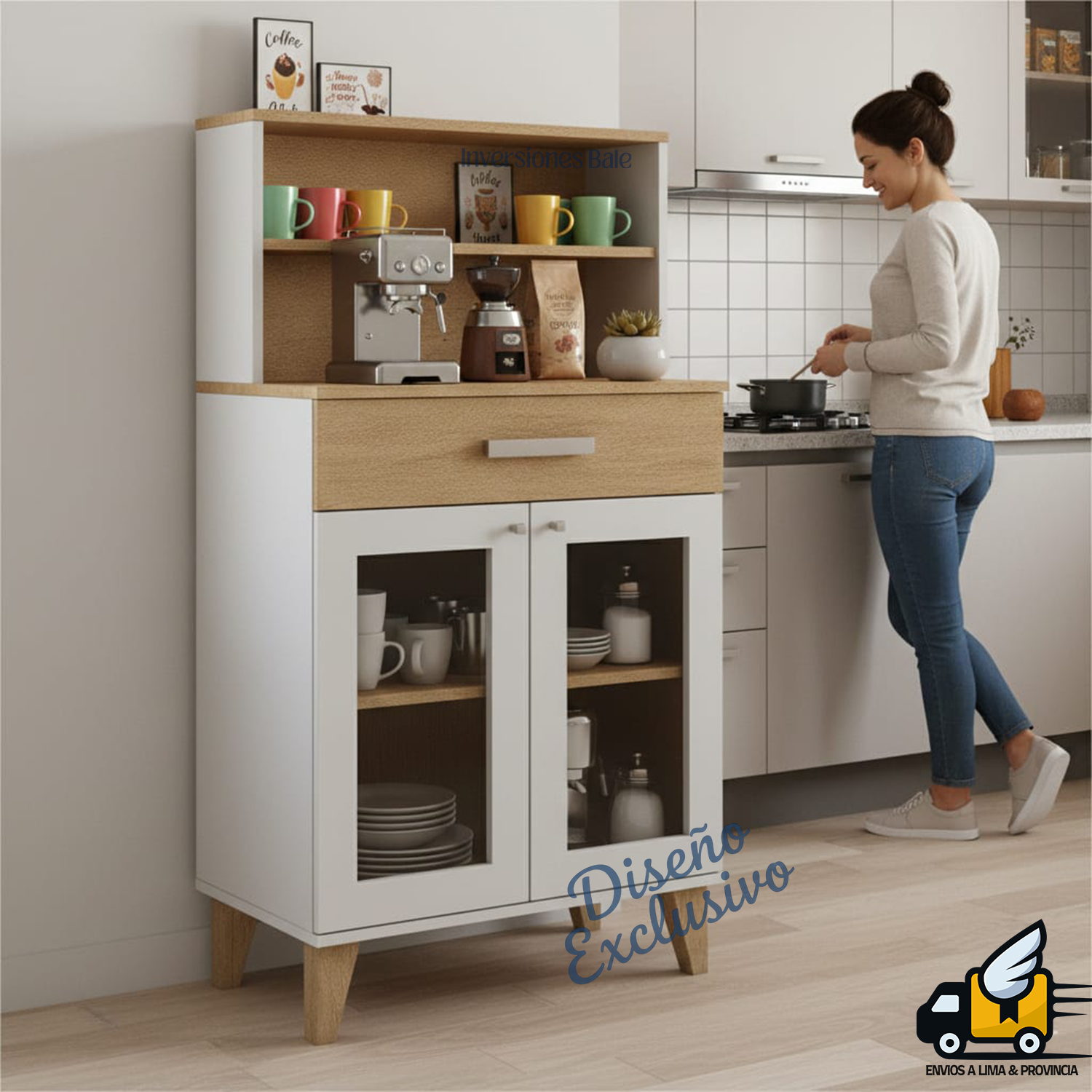 MUEBLE CAFETERO MODERNA DE COCINA GOLDY - DIBA MUEBLES - 2