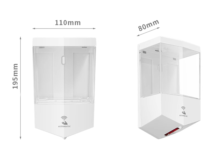 DISPENSADOR JABÓN EXORIAM MODERNO BLANCO DE 600 ML - 4