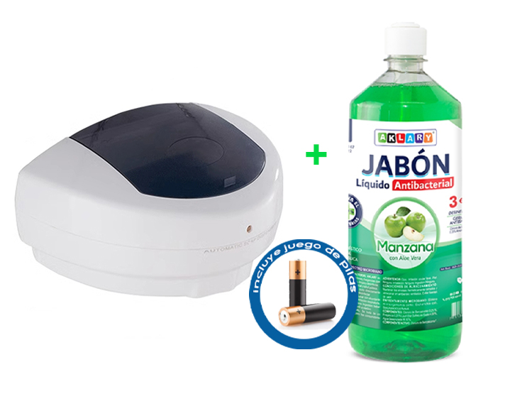 DISPENSADOR DE JABON BLANCO DE 500 ML - 1