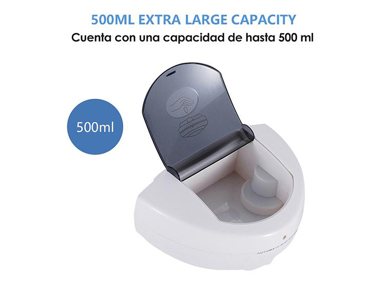 DISPENSADOR DE JABON BLANCO DE 500 ML - 2