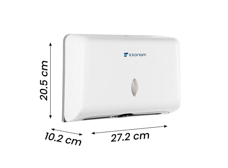 DISPENSADOR PAPEL EXORIAM BLANCO TOALLA INTERFOLIADO ABS - 2