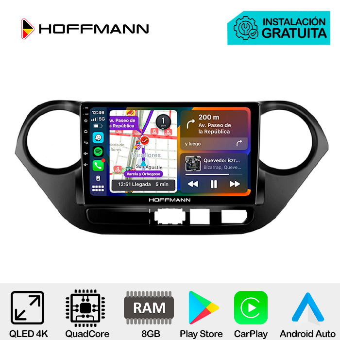 Autoradio Android 15 Pour Hyundai I20 2015-2018 - Écran Tactile 9", CarPlay, Android Auto, 4+64 Go