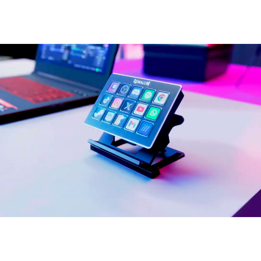STREAMCRAFT REDRAGON SS550 STREAM DECK 15 BOTONES LCD PARA STREAMING - 3