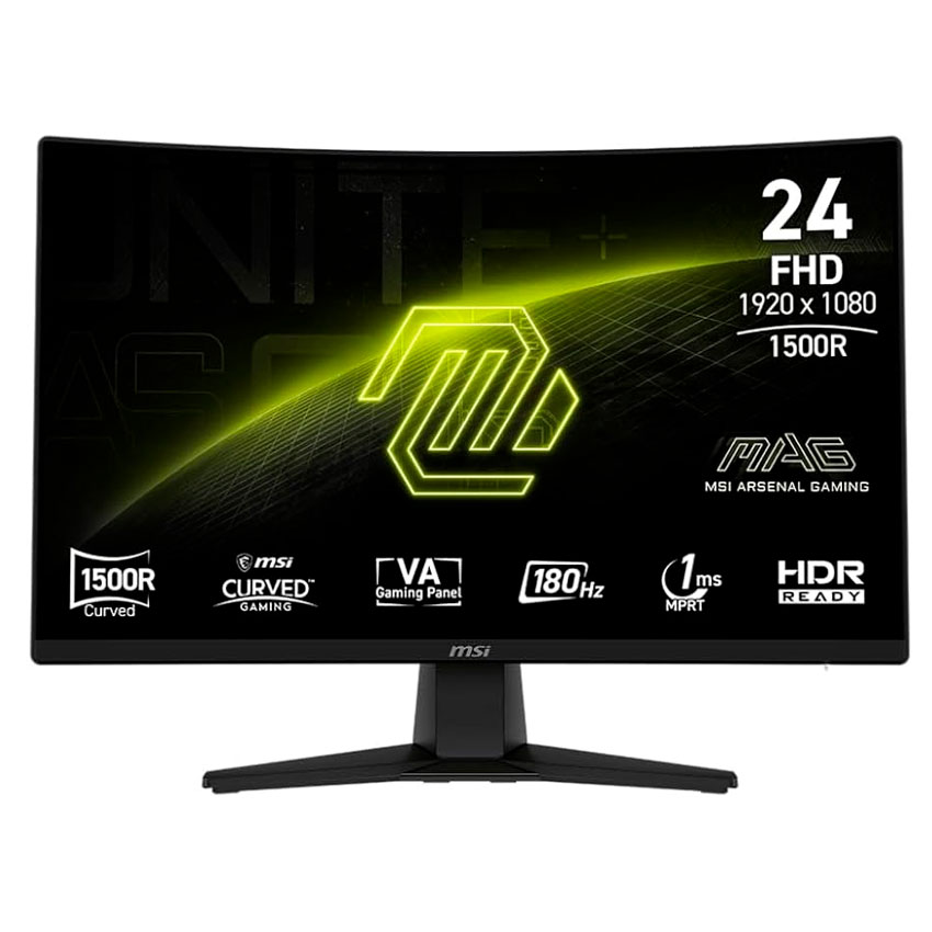 MONITOR MSI MAG 242C DE 24 PULGADAS FULL HD 180HZ 1MS CURVO VA FREESYNC - 1