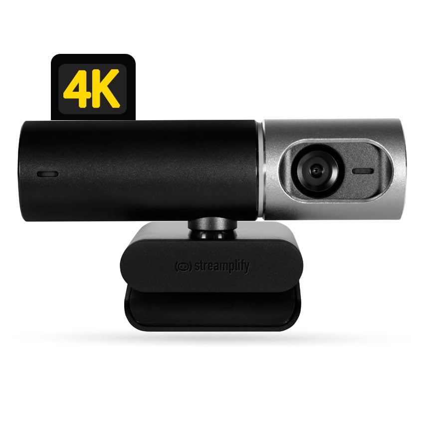 CÁMARA WEBCAM 4K STREAMPLIFY CAM PRO-4K-8M30-BK STREAMING VIDEOCONFERENCIAS - 1