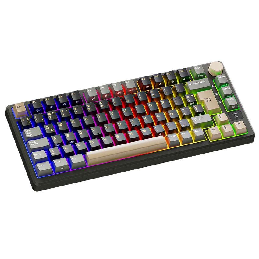 TECLADO ROYAL KLUDGE RK-M75 INALAMBRICO PHANTOM – K SILVER - 2