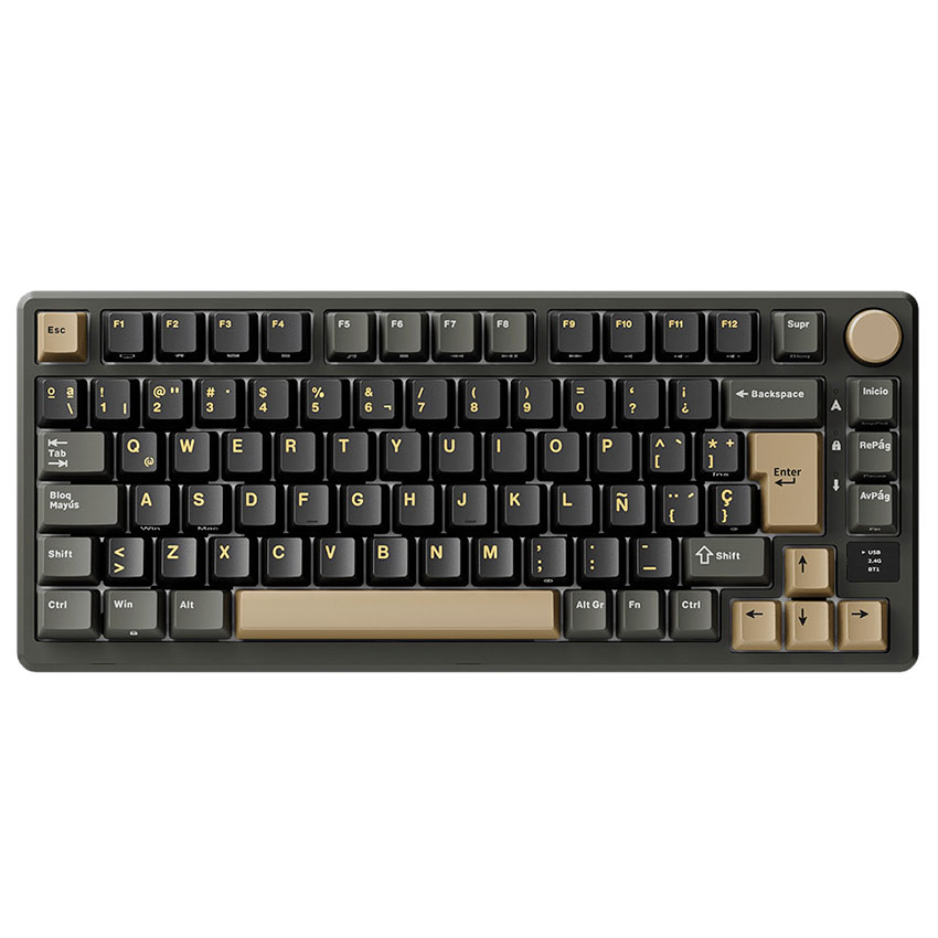TECLADO ROYAL KLUDGE RK-M75 INALAMBRICO PHANTOM – K SILVER - 5