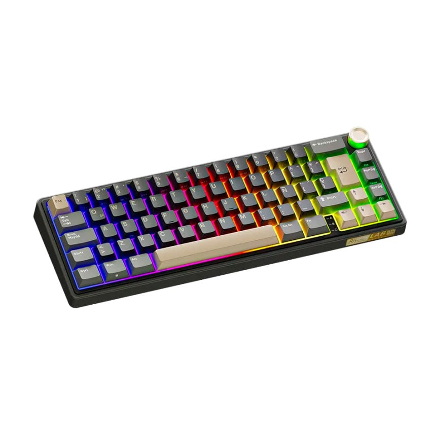 TECLADO ROYAL KLUDGE RK R65 CABLEADO PHANTOM - CHARTREUSE SWITCH - 3