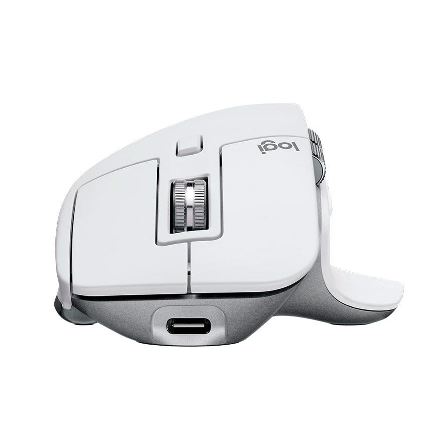 MOUSE LOGITECH MX MASTER 3S WHITE ERGONÓMICO SILENCIOSO Y PRECISO - 4