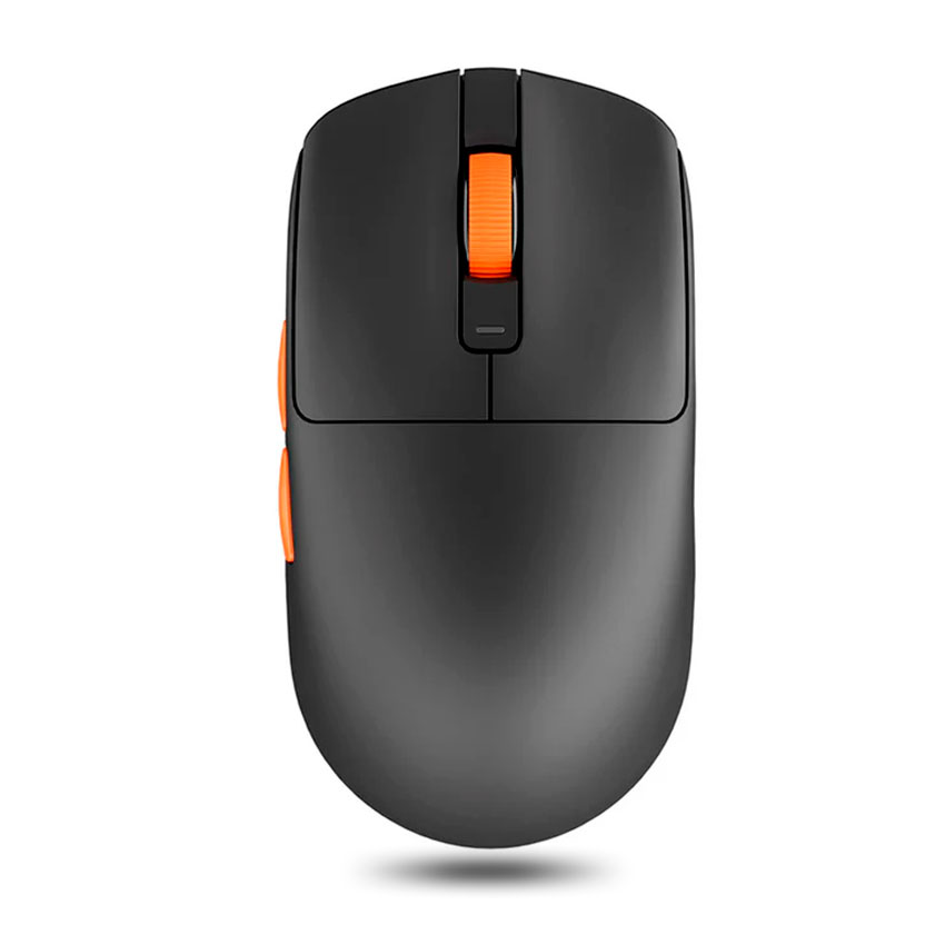 MOUSE INALÁMBRICO ROYAL KLUDGE M30 BLACK ORANGE TRIPLE CONEXIÓN - 1