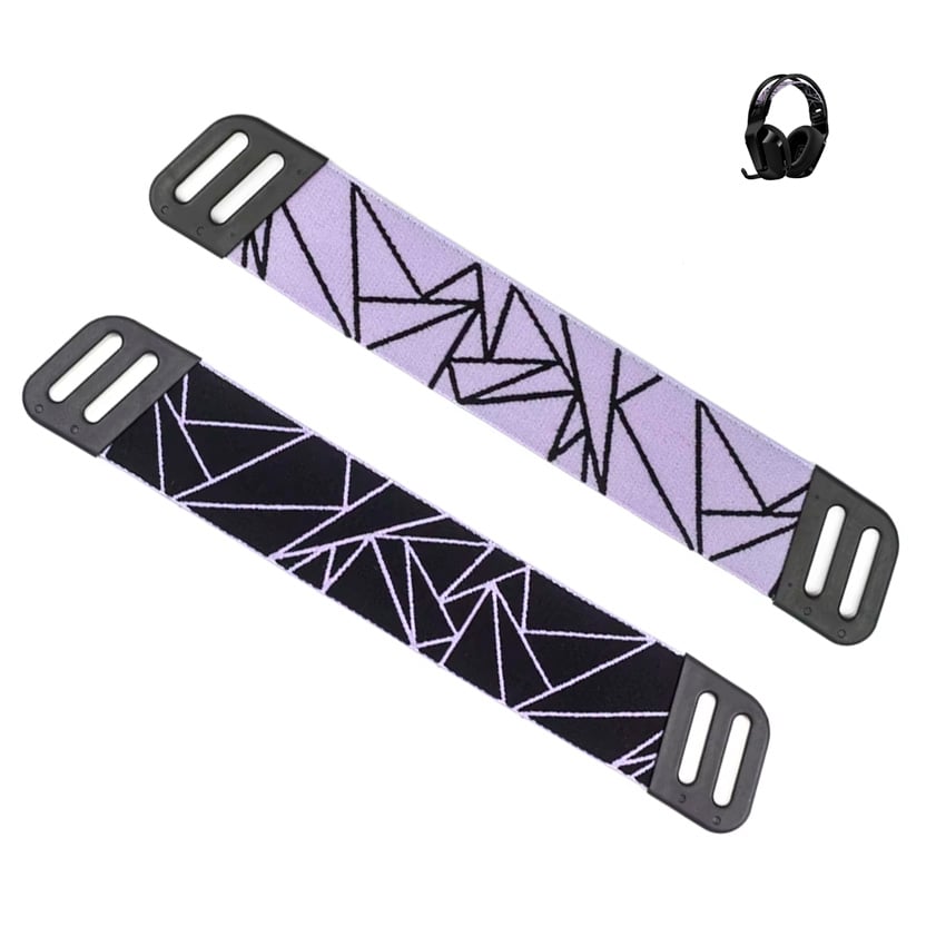 DIADEMA PARA LOGITECH G733 / G535 / G335 – NEGRO MORADO - 2