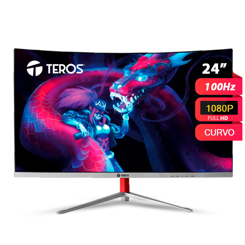 MONITOR TEROS GAMING TE-2401S CURVO 24″ FULL HD 100HZ NEGRO - 1