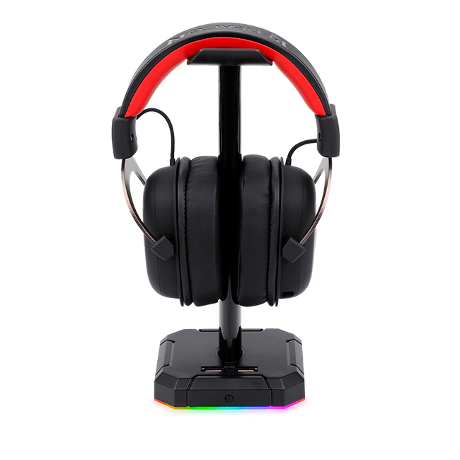 SOPORTE PARA AURICULARES CON HUB USB REDRAGON SCEPTER PRO HA300 - 2