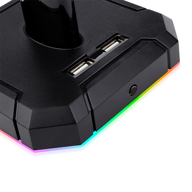 SOPORTE PARA AURICULARES CON HUB USB REDRAGON SCEPTER PRO HA300 - 3