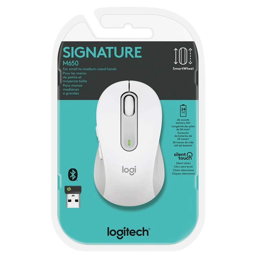 MOUSE LOGITECH SIGNATURE M650 BLANCO - 4