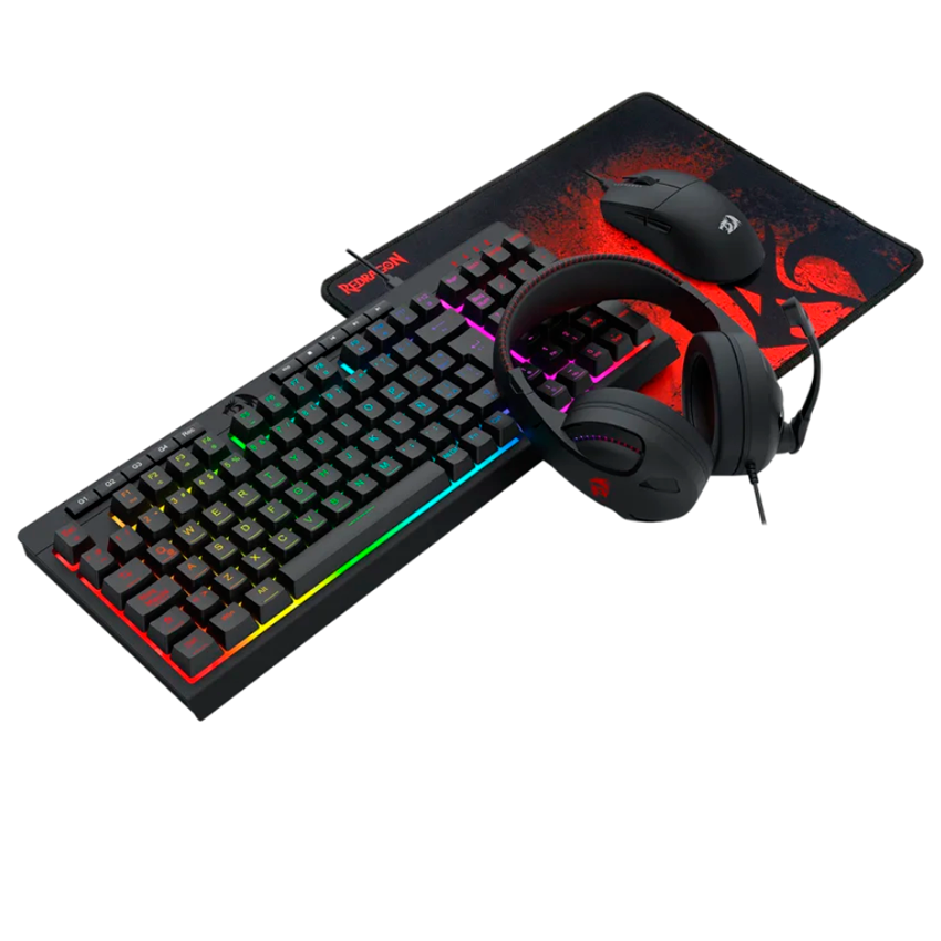 COMBO REDRAGON S147-SP 4 EN 1: TECLADO, MOUSE, AUDÍFONOS Y PAD - 2