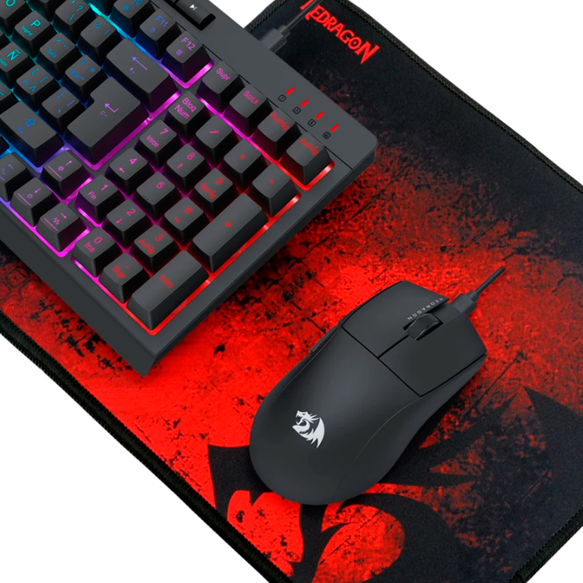 COMBO REDRAGON S147-SP 4 EN 1: TECLADO, MOUSE, AUDÍFONOS Y PAD - 3