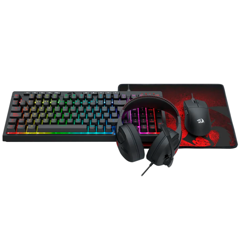COMBO REDRAGON S147-SP 4 EN 1: TECLADO, MOUSE, AUDÍFONOS Y PAD - 4