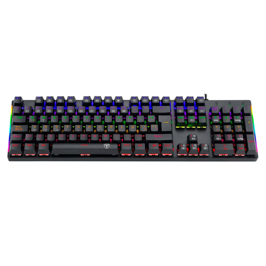 TECLADO MECÁNICO T-DAGGER NAXOS T-TGK310-BL-SP RAINBOW BLUE - 2