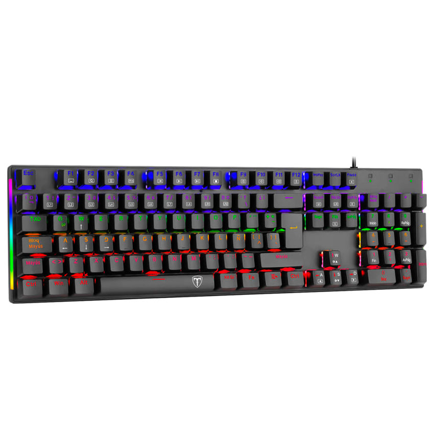 TECLADO MECÁNICO T-DAGGER NAXOS T-TGK310-BL-SP RAINBOW BLUE - 3