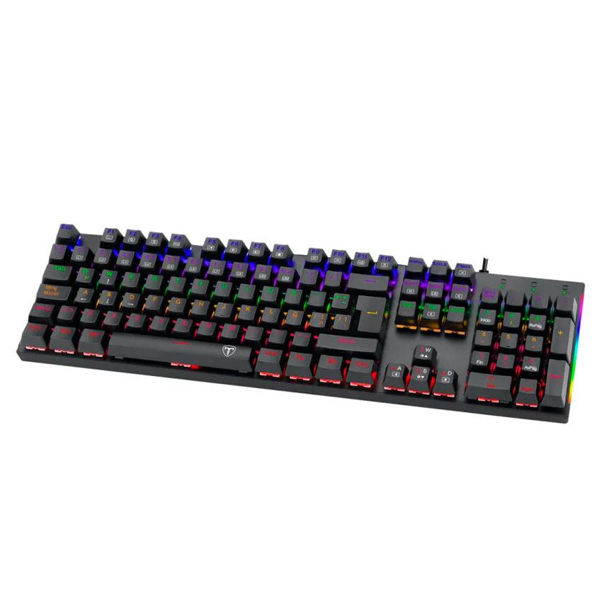 TECLADO MECÁNICO T-DAGGER NAXOS T-TGK310-BL-SP RAINBOW BLUE - 4