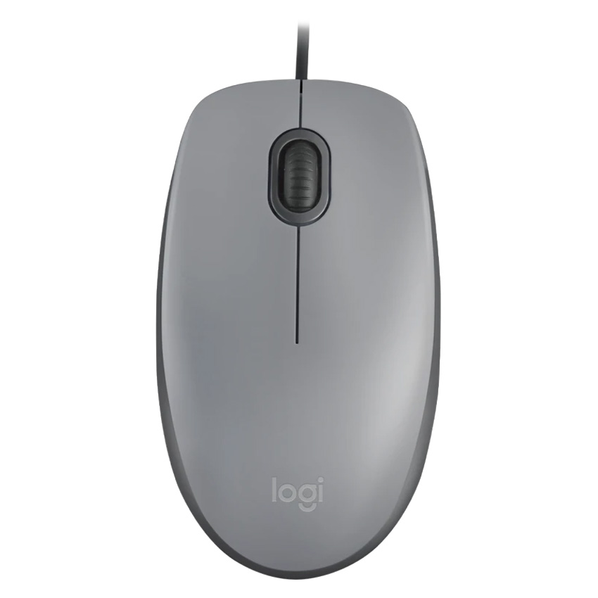 MOUSE SILENCIOSO LOGITECH M110 CABLEADO USB GRIS - 1