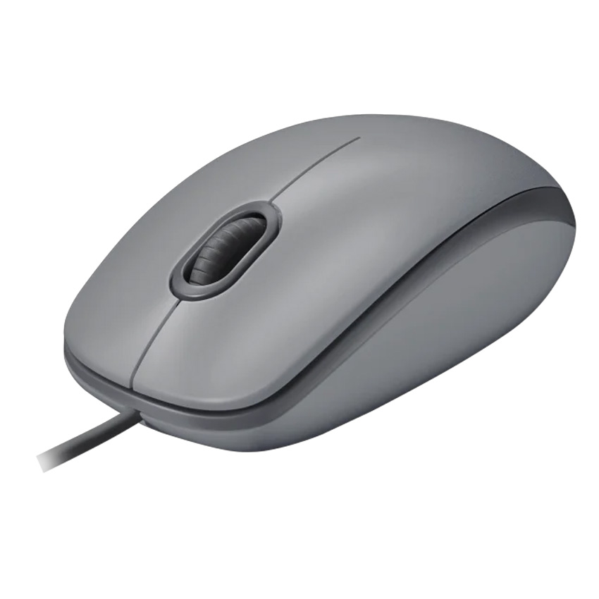MOUSE SILENCIOSO LOGITECH M110 CABLEADO USB GRIS - 2