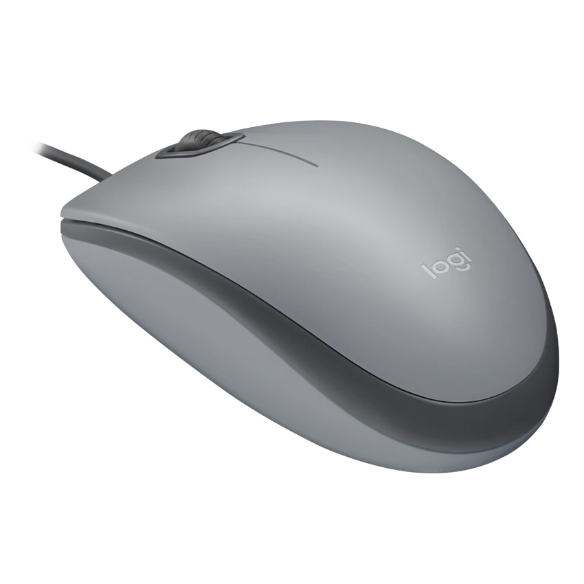 MOUSE SILENCIOSO LOGITECH M110 CABLEADO USB GRIS - 3