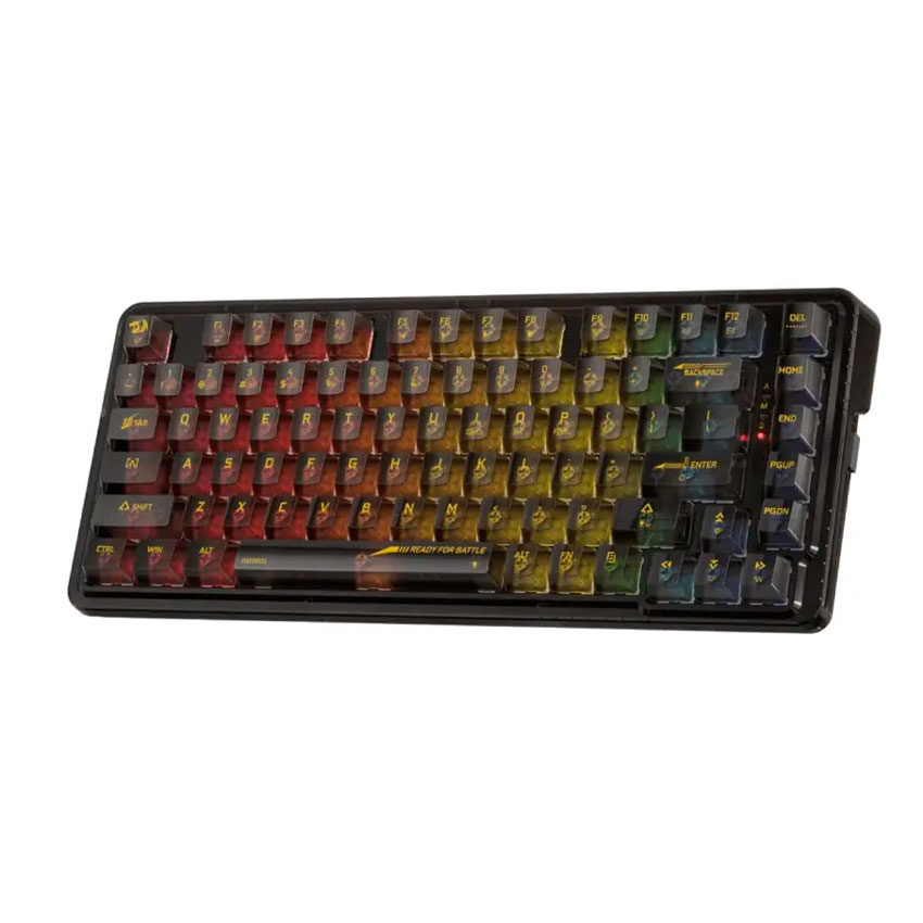 TECLADO MECÁNICO REDRAGON ELF PRO K649CTB RGB-PRO WIRELESS, 75%, INGLÉS - 3