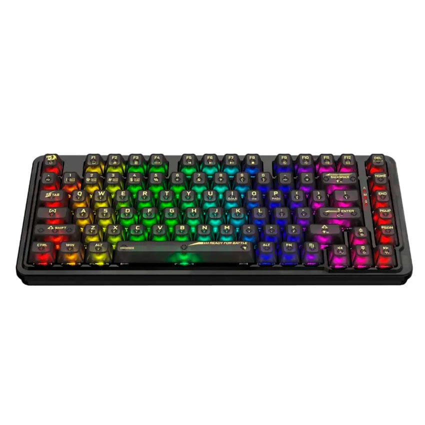 TECLADO MECÁNICO REDRAGON ELF PRO K649CTB RGB-PRO WIRELESS, 75%, INGLÉS - 4