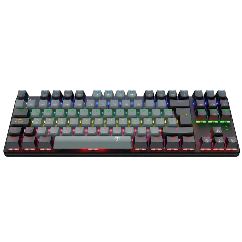 TECLADO MECÁNICO T-DAGGER BORA RAINBOW TKL, RED SWITCH, ESPAÑOL – GREY/BLACK - 2