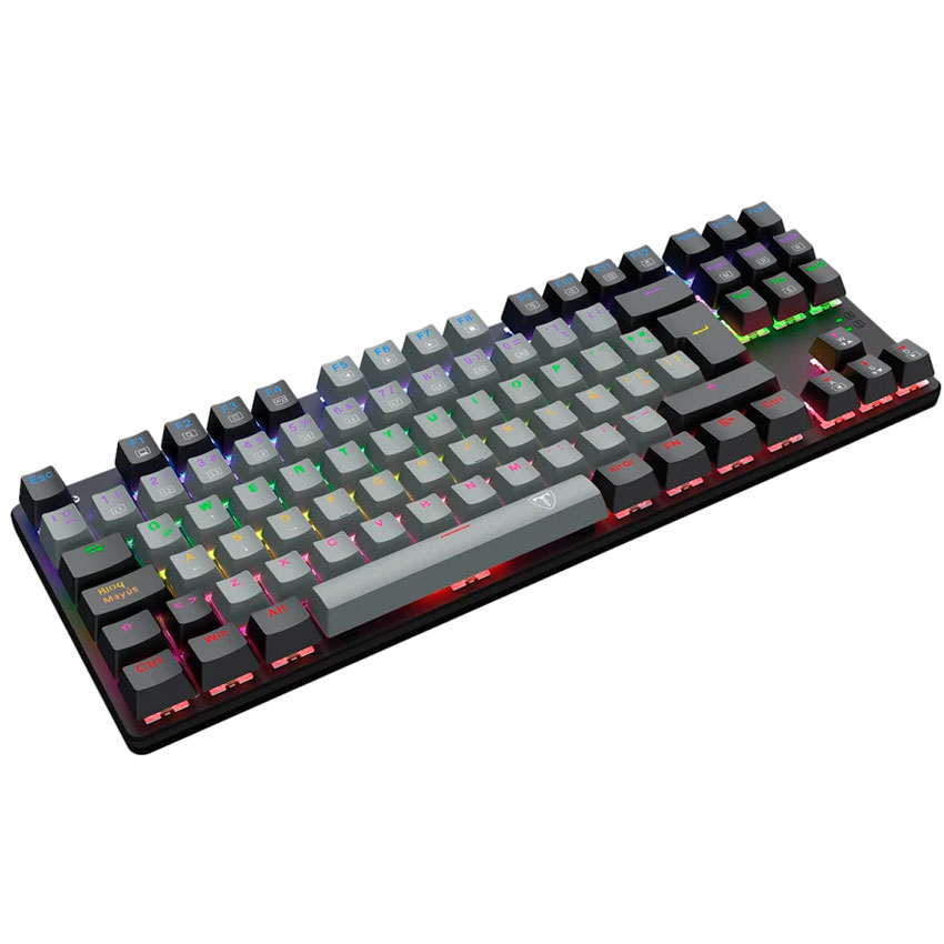 TECLADO MECÁNICO T-DAGGER BORA RAINBOW TKL, RED SWITCH, ESPAÑOL – GREY/BLACK - 3
