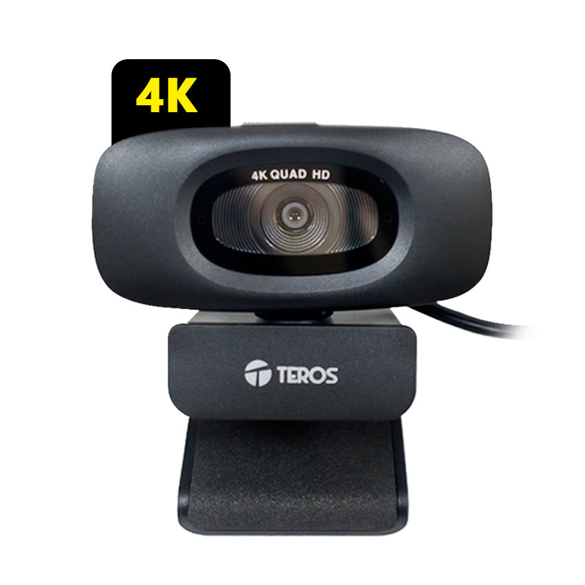 CÁMARA PARA COMPUTADORA WEBCAM TEROS TE-9073N 4K CON MICRÓFONO INTEGRADO - 1