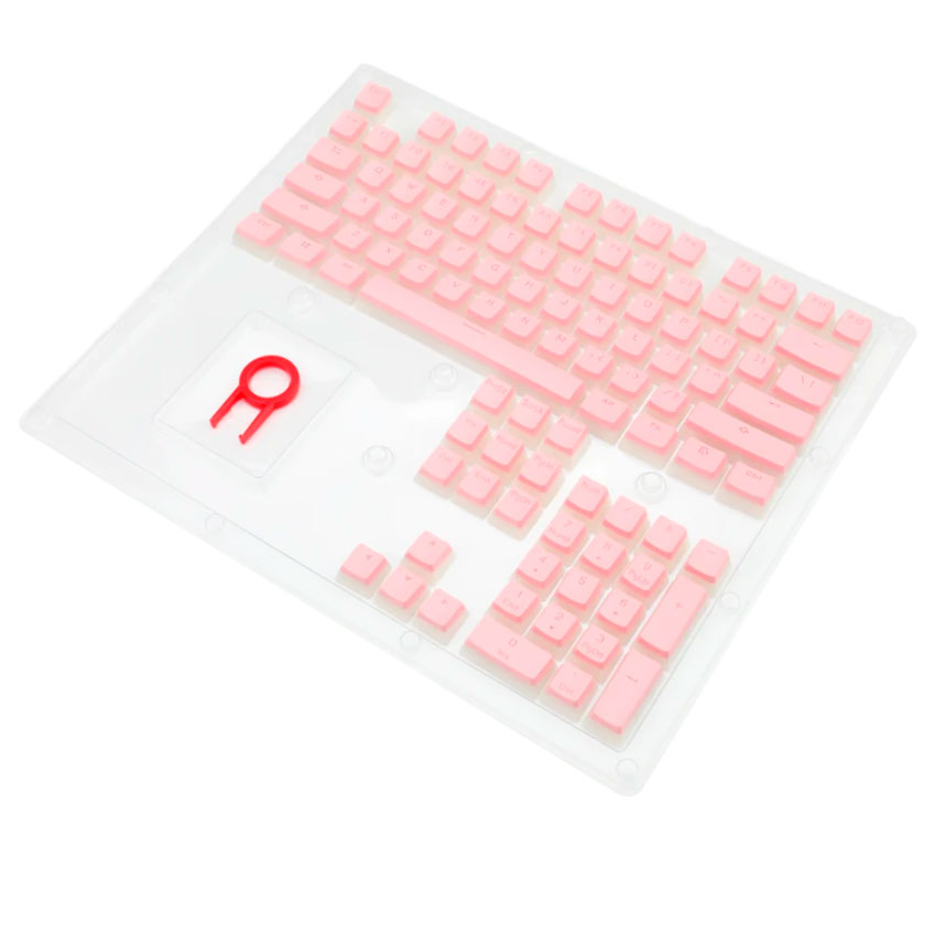 KEYCAPS TECLAS REDRAGON SCARAB A130P INGLÉS ROSA US LAYOUT - 2