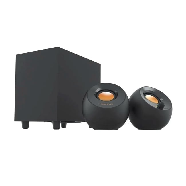 PARLANTE CREATIVE PEBBLE PLUS 2.1 CON SUBWOOFER USB – POTENCIA Y DISEÑO MINIMALISTA - 3